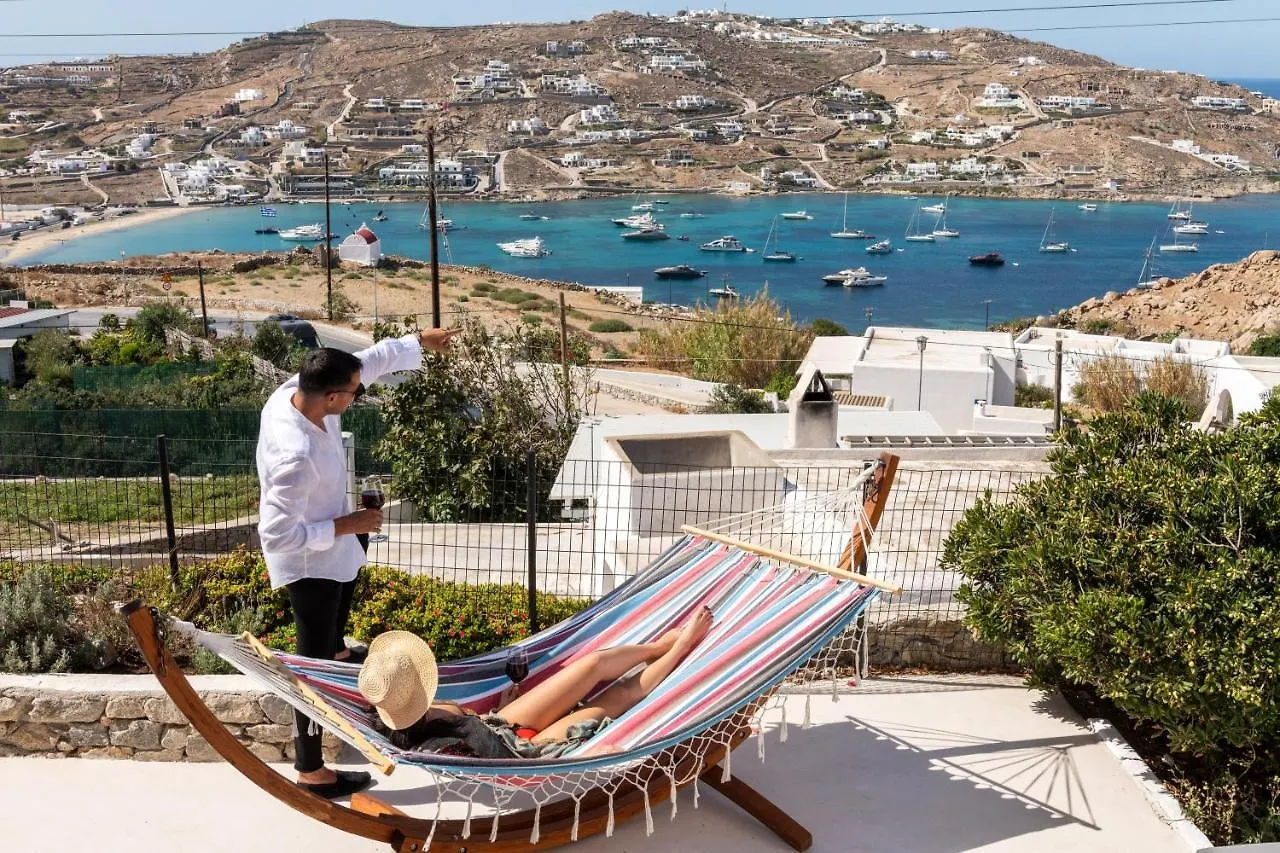Yalos Mykonos 4 Bedroom Luxury House 5 Minute From Ornos Beach W Sea & Sunset View Mykonos Town