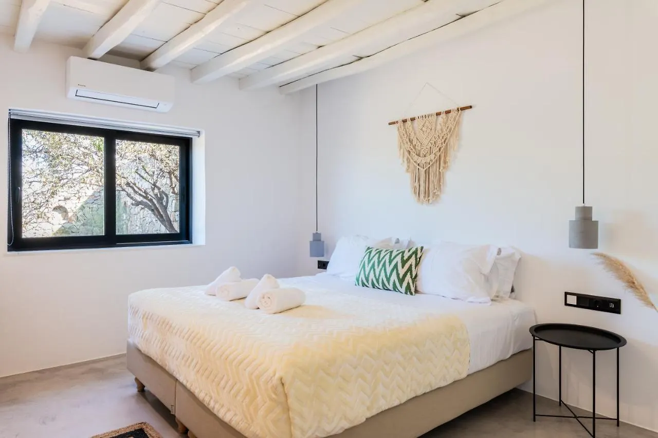 펜션 Yalos Mykonos 4 Bedroom Luxury House 5 Minute From Ornos Beach W Sea & Sunset View Mykonos Town 그리스