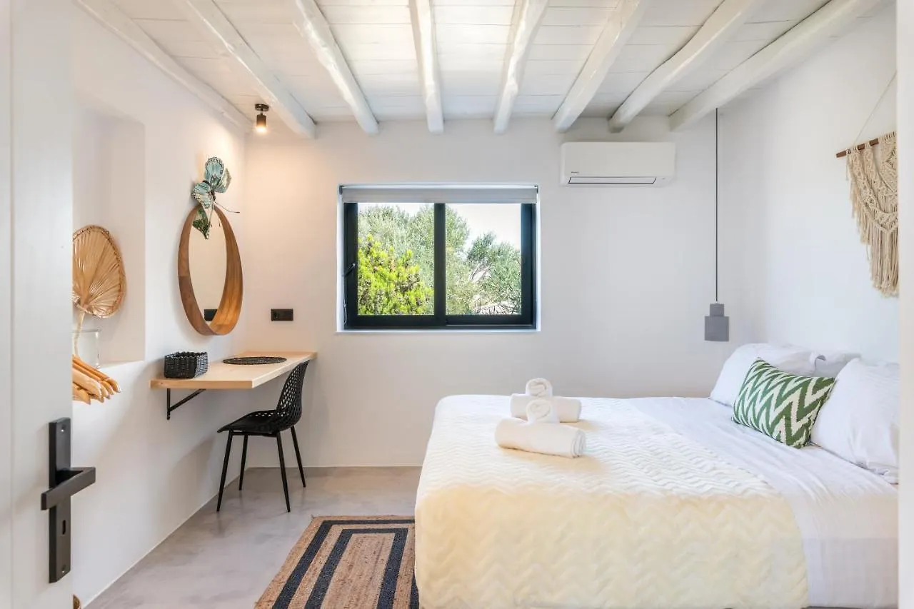 Yalos Mykonos 4 Bedroom Luxury House 5 Minute From Ornos Beach W Sea & Sunset View Mykonos Town