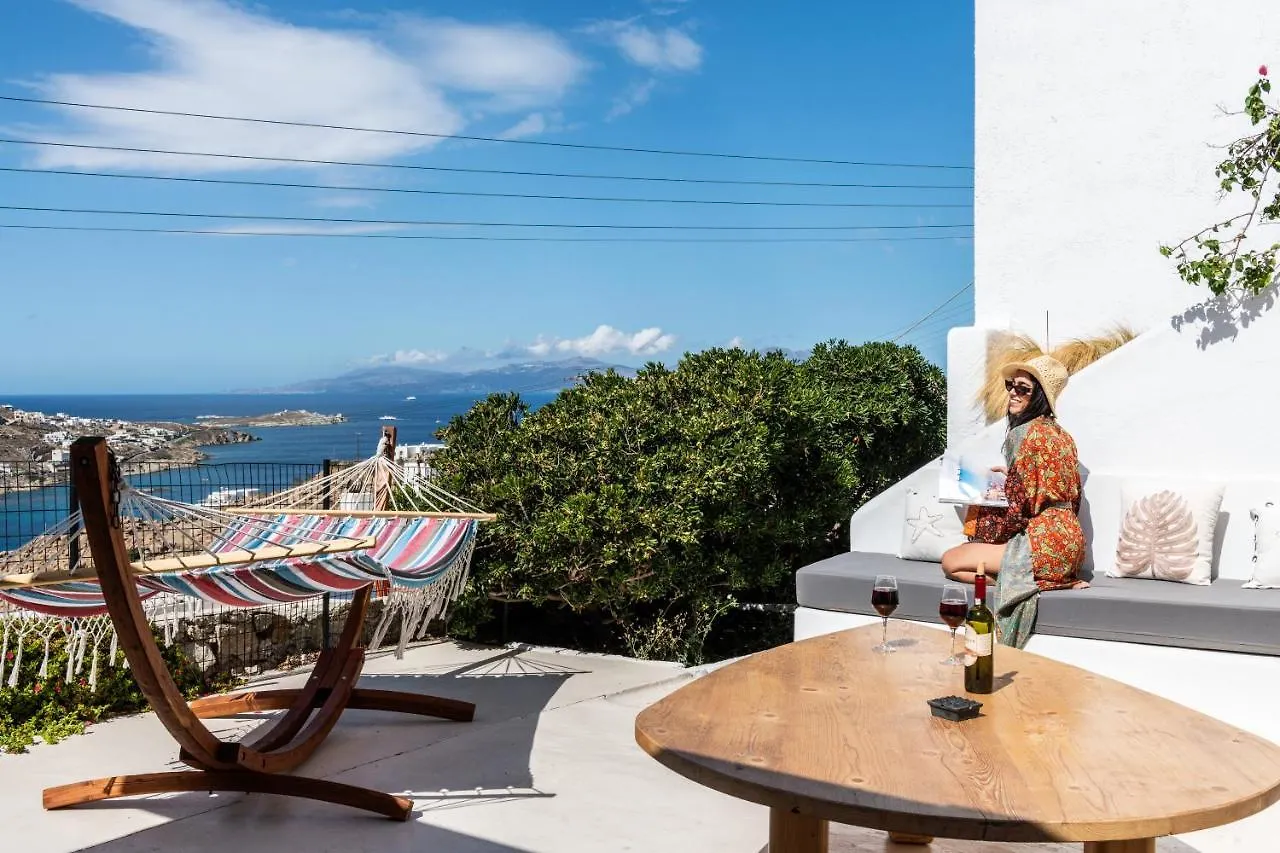 Yalos Mykonos 4 Bedroom Luxury House 5 Minute From Ornos Beach W Sea & Sunset View Mykonos Town