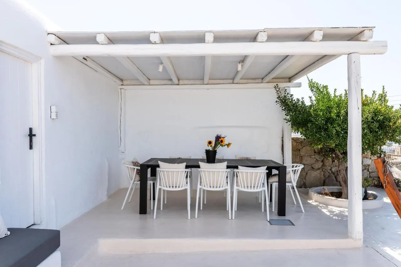 Yalos Mykonos 4 Bedroom Luxury House 5 Minute From Ornos Beach W Sea & Sunset View Mykonos Town 그리스